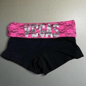 Vintage Vegas Lace Fold-over Mini Micro Y2K Booty Shorts